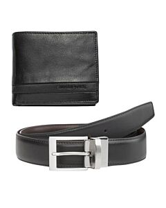 Мъжки комплект портфейл и колан Silver Flame - 110 см SFS-027M