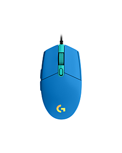 Геймърска мишка Logitech G102 LightSync, RGB, Оптична, Жична, USB, Син