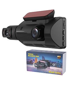 Авторегистратор видeорегистратор записваща видеокамера за автомобил Full HD 1080P 2 камери + 32 GB Micro SD Card карта с памет 85 x 50 mm CENT81