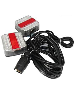 12V LED стопове пет функции за ремаркета и колесари с магнит кабел ST0044