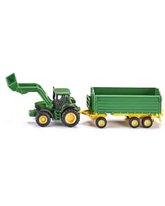 Siku тракторче John Deere с ремарке 1843