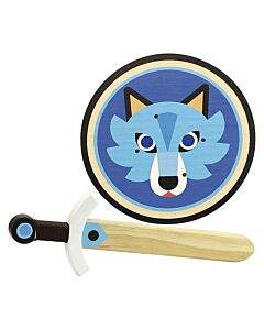 Vilac комплект меч и щит дърво Wolf 2960