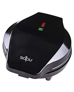 Гофретник SAPIR SP 1442 GF, 1200W, 5 сърцевидни гнезда, Незалепващо покритие, Черен
