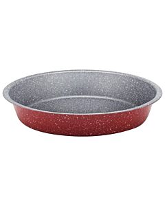 Кръгла тава за печене ZEPHYR Red Passion ZP 1222 ECR32, 32 см, Мраморно покритие, Червен