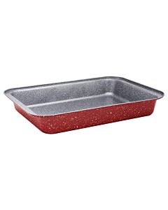 Тава за печене ZEPHYR Red Passion ZP 1222 ECS39, 39 см, Мраморно покритие, Червен