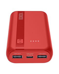 Cellularline Външна батерия ESSENCE ENTRY, 10000 mAh, червена 15036