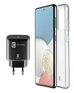 Cellular line Пакет за Samsung Galaxy A53- Калъф + Зарядно 220V UBS-C 20W 8946
