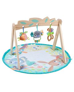 Playgro Активна гимнастика с дървена арка Playgro Fauna Friends 0м+