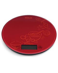Везна кухненска Muhler KSC-2026R red