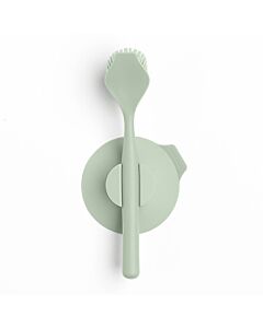 Четка за съдове Brabantia SinkSide Jade Green, вакуумна закачалка