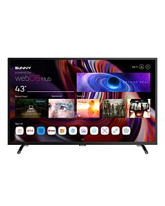 Телевизор Sunny SN43FPRL-W02S, 43", Smart, WebOS, DVB-T2/C/S2