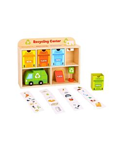 Tooky Toy Дървен център за рециклиране TY635A