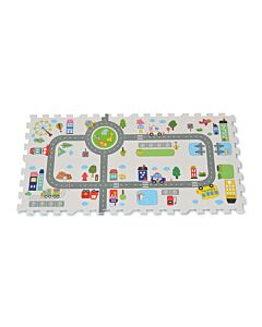 Moni Toys Мек пъзел с принт Road Track