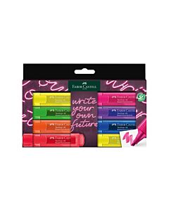 Faber-Castell Текст маркер 1546, неон, 8 цвята, в картонена кутия