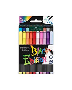 Faber-Castell Маркер-четка Black Edition, 20 цвята