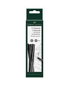 Faber-Castell Въглен Pitt, натурален, 5-8 mm
