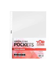 Top Office Джоб за документи, A4, 50 µm, кристал, 100 броя 1070160095