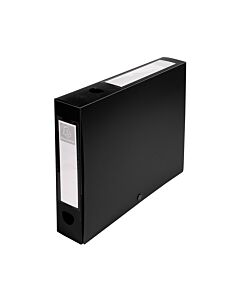 Exacompta Бокс с копче, A4, PP, 6 cm, хоризонтален и вертикален, черен