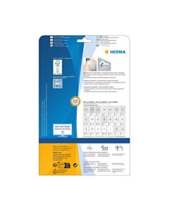Herma Самозалепващи етикети, A4, презалепващи, 210 х 297 mm, 1 брой, 25 листа