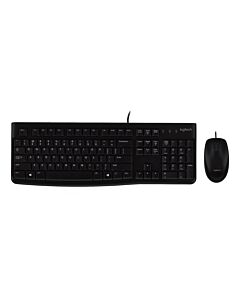 Logitech Клавиатура и мишка MK120, черни
