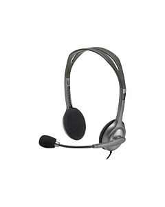Logitech Слушалки H110, с микрофон, сребристи