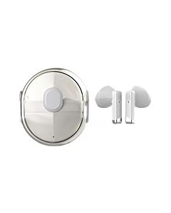 Wesdar Слушалки TWS165 , безжични, с Bluetooth, със зареждащ кейс, бели