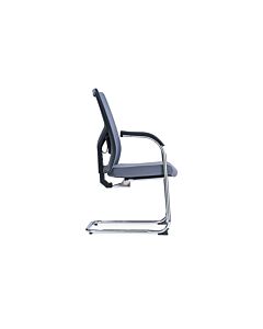 RFG Посетителски стол Snow Black M, светлосива седалка, светлосива облегалка, 2 броя