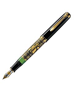 Писалка Pelikan - Toledo 900 Series, златно покритие, ръчно гравиран, F