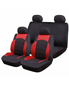 Комплект калъфи за седалки Vento - RoGroup Sport Line червен 9 части