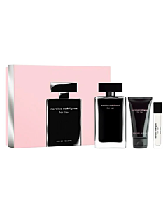 Narciso Rodriguez For Her Комплект за жени EDT Тоалетна вода 100 ml Боди лосион 50 ml EDT Тоалетна вода 10 ml 
