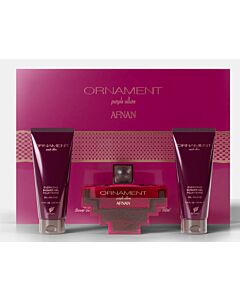 Afnan Ornament Purple Allure Дамски комплект EDP Парфюм 100 ml Балсам за тяло 100 ml Душ гел 100 ml /2021