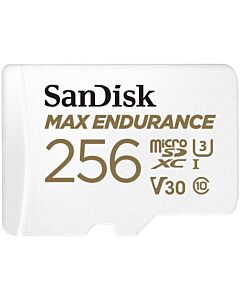 Карта памет SANDISK MAX Endurance, SD Адаптер, micro SDXC UHD, V30, 256GB, Class 10