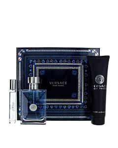 Versace Pour Homme Комплект за мъже Тоалетна вода 100 ml Душ гел 150 ml Тоалетна вода 5 ml
