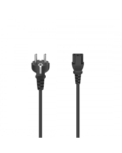 Универсален захранващ кабел HAMA, Шуко, 3pin(IEC C13 женско, 2.5 m, Черен