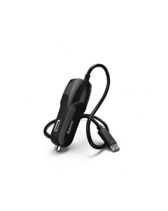 Зарядно за кола HAMA micro USB, 1 A, Черен