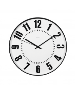 Стенен часовник HAMA "Black Digits", Тих, 35 см