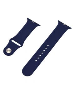 Каишка за Apple Watch Xmart, Силиконова, 22 мм, Синя