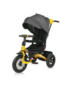 Lorelli Детска Триколка JAGUAR, Black&Yellow, въздушни гуми, 10050392101