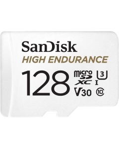 Карта памет SANDISK High Endurance, SD Адаптер, micro SDXC UHD, V30, 128GB, Class 10