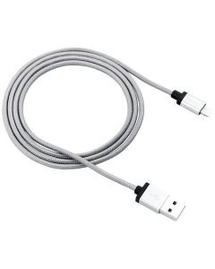 USB Кабели CANYON Charge & Sync MFI braided cable with metalic shell CNS-MFIC3DG