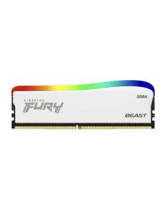 Памет Kingston FURY Beast White RGB 16GB DDR4 PC4-25600 3200MHz CL16 KF432C16BWA16