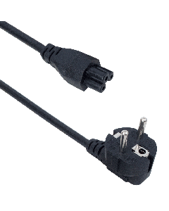 Захранващ кабел DeTech, За лаптоп, CEE 7/7 - IEC C5 F, 1.5m - 18028 НОВА ПАРТИДА