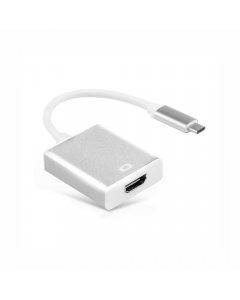 Преходник, DLFI, USB Type-C към HDMI, Бял - 18298