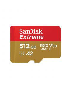 Карта памет SANDISK Extreme microSDXC, 512GB, Class 10 U3, V30 130 MB/s