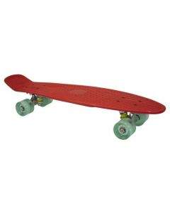 Скейтборд, пениборд MAXIMA, 67 см, Червен със зелени колела 20011304