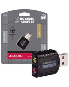 Звукова Карта AXAGON ADA-17 USB2.0 - Stereo HQ Audio Mini Adapter 24bit 96kHz ADA-17 ADA-17