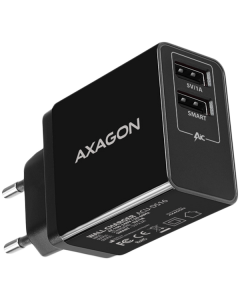 Адаптер за Захранване Axagon Dual wall charger 