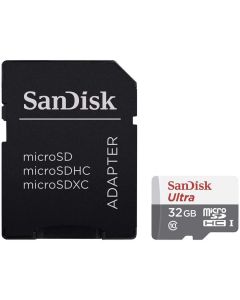 Флаш памети SanDisk Ultra microSDHC 32GB + SD Adapter 100MB/s Class 10 UHS-I SDSQUNR-032G-GN3MA