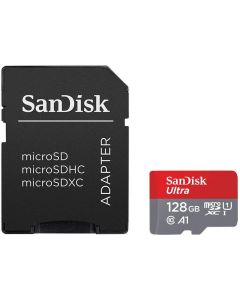 Флаш памети SanDisk Ultra microSDXC 128GB + SD Adapter 100MB/s Class 10 UHS-I SDSQUNR-128G-GN3MA