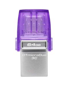 USB флаш памет Kingston 64GB DataTraveler microDuo 3C 200MB/s dual USB-A + USB-C DTDUO3CG3/64GB